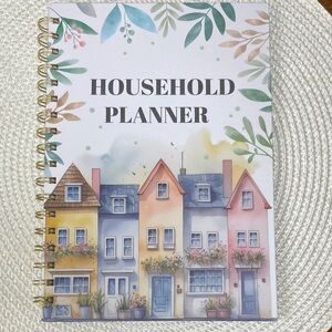Undated 1 Year  Household Planner with Spiral Binding